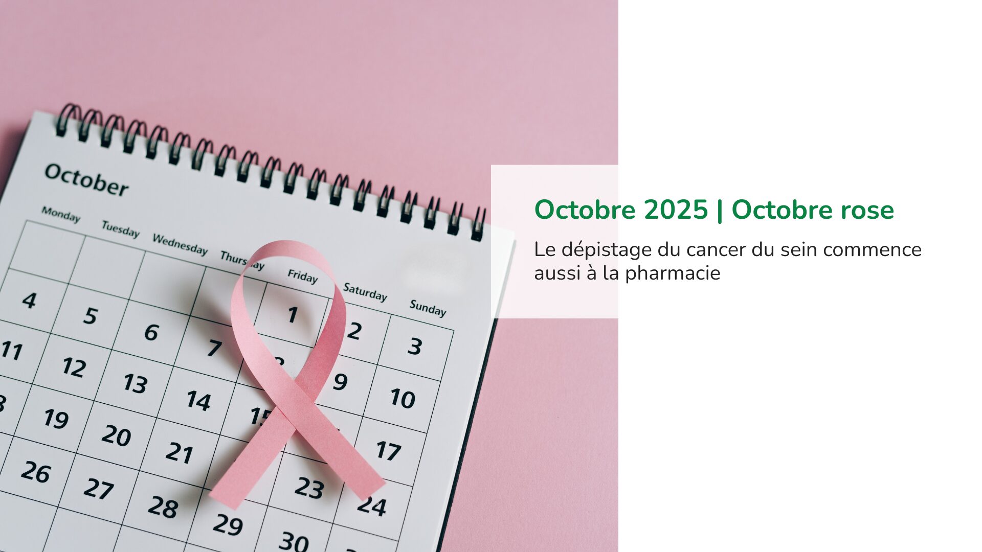 octobre rose - Pharmacie sous l'église - Rumilly